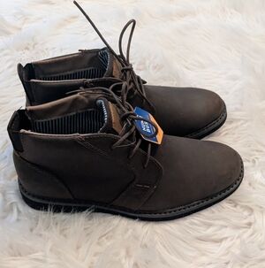 Nunn Bush Boots Mens 7.5 Barklay Chukka Brown Leather Ankle Top 84793-215